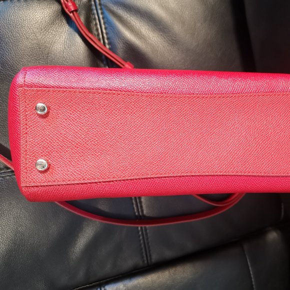 COACH Cross Grain Leather Crossbody Handbag - Picture 9 of 9